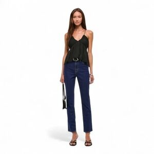 Abercrombie Curve Love Ultra High Rise Ankle Straight Jeans‎ Sz 4 Short